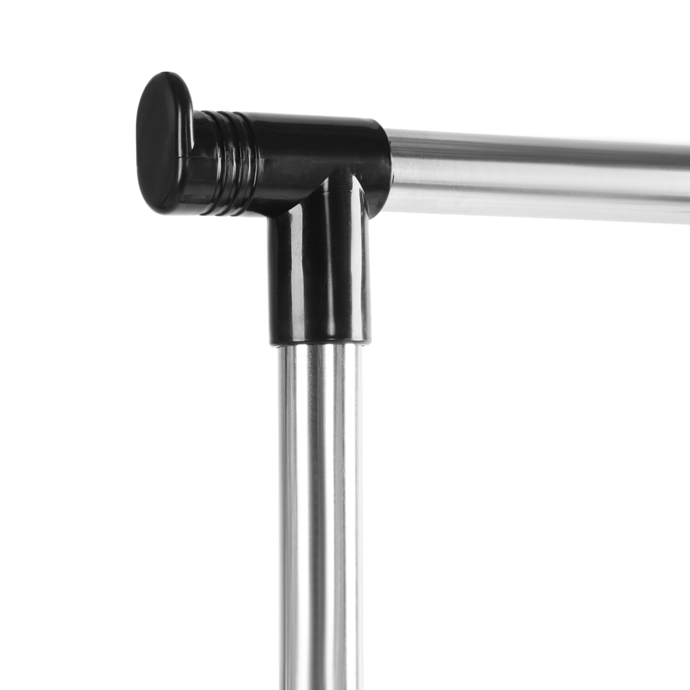 VETTA Вешалка напольная двойная, телескоп., на колесах, металл, пластик, 80x42x80(160)см, арт.№ 465-118