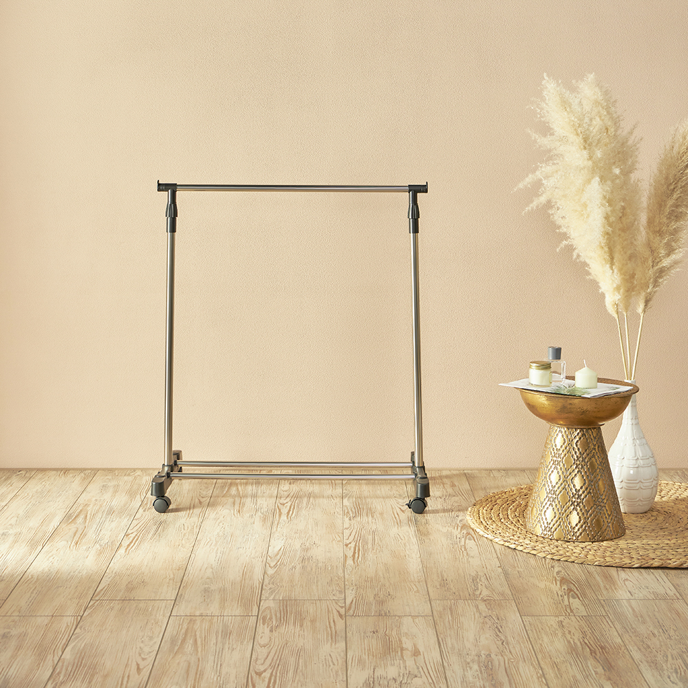 VETTA Вешалка напольная телескоп., на колесах, металл, пластик, 80x42x80(160)см, арт.№ 465-119