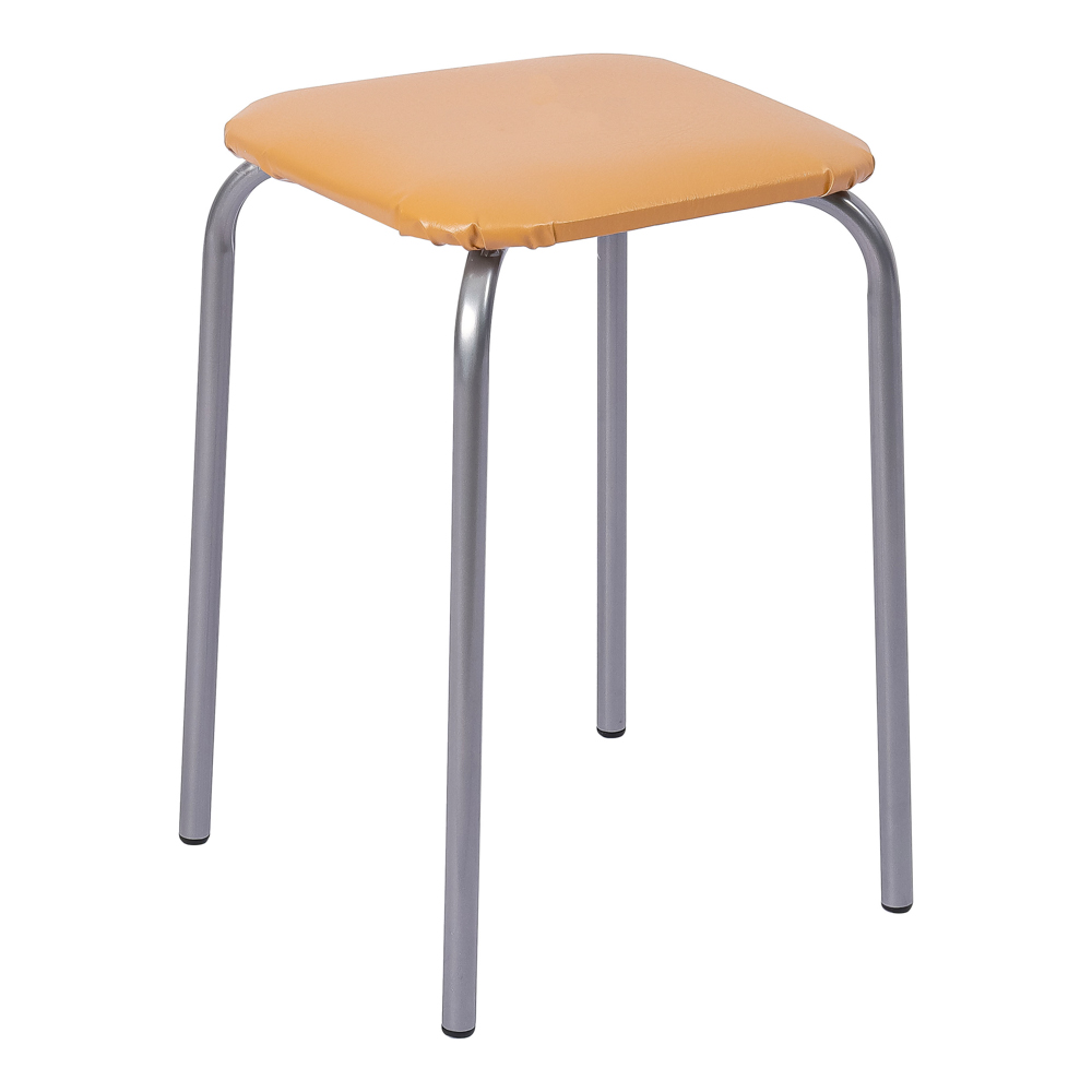 НИКА Табурет квадрат, металл, МДФ, мягкое сиденье, h47см, 29x29см, ТБ2, арт.№ 465-206