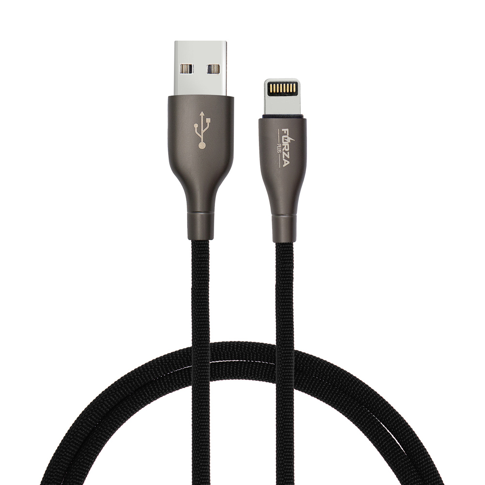 FORZA КИРЯ Кабель для зарядки, Керамика, iP, 1м,  2.4А, Быстрая зарядка QC3.0, коробка, арт.№ 931-362