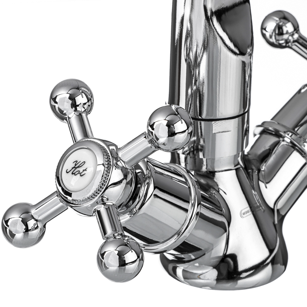 СоюзКран Смеситель для кухни, поворотный излив 25см, керам. кран-буксы 1/2, хром, цинк, SK01-G208, арт.№ 566-391