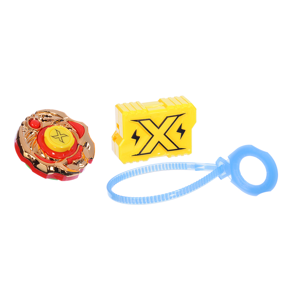 ИГРОЛЕНД Игрушка "Боевой волчок", со стартером, 3 предмета, ABS, металл, 11х16х4см, арт.№ 214-014