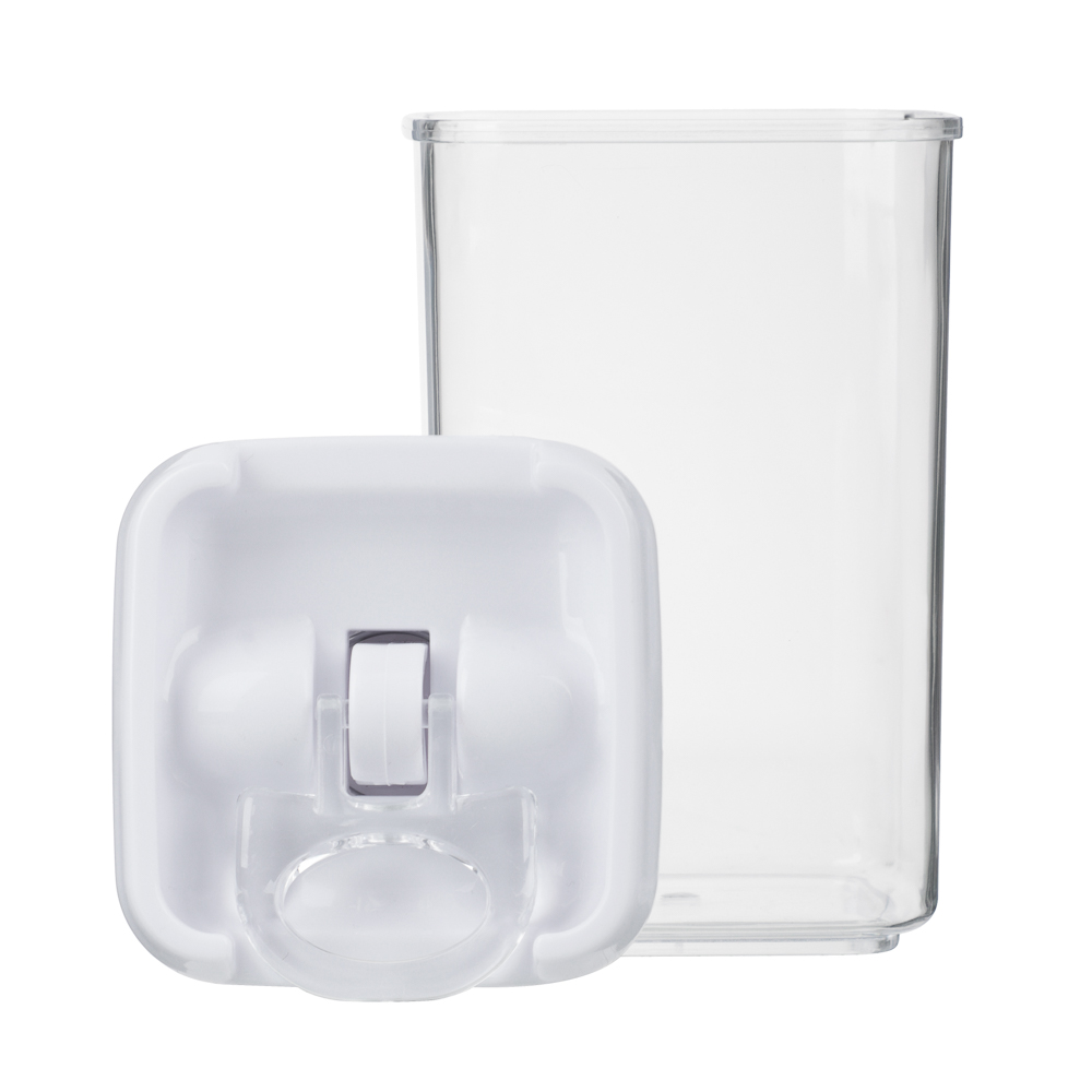 Банка для сыпучих продуктов, тм VETTA, Миндаль, 450мл квадратная, пластик, арт.№ 861-527