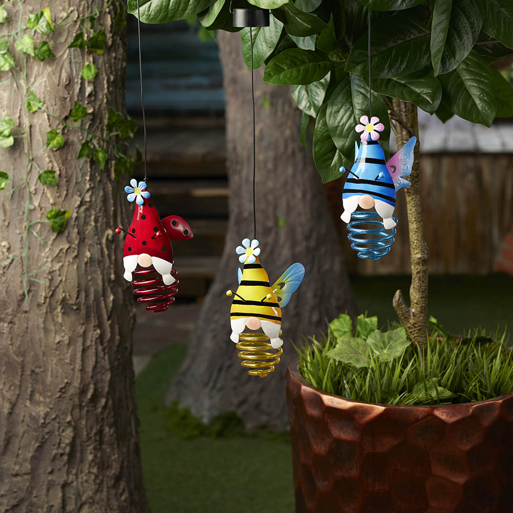 INBLOOM Фонарь на солн.батарее Гномик 52х7.5см,10LED, белый, 1.2V 2/3AAA 150mAh Ni-Cd, металл, арт.№ 475-330