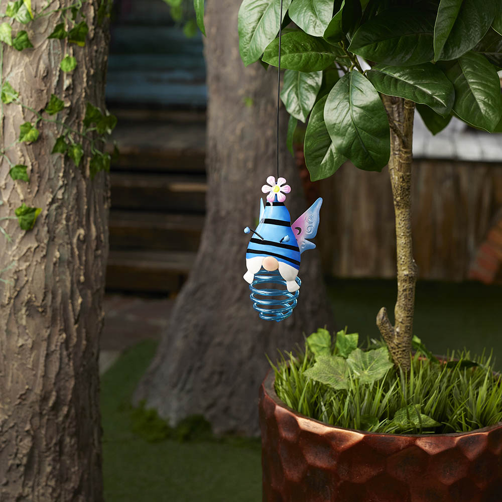 INBLOOM Фонарь на солн.батарее Гномик 52х7.5см,10LED, белый, 1.2V 2/3AAA 150mAh Ni-Cd, металл, арт.№ 475-330