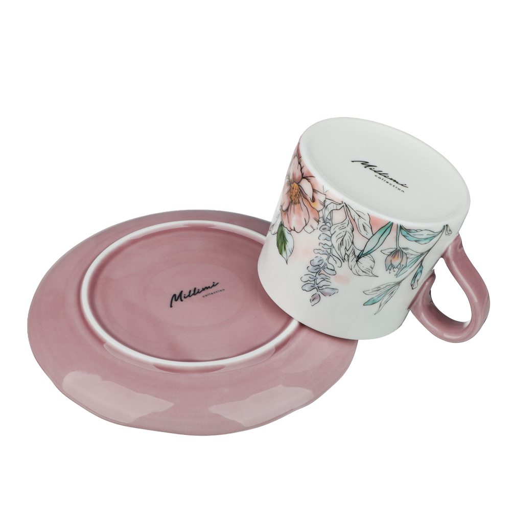Набор чайный 2 пр., 180мл, MILLIMI, Сирень, фарфор, арт.№ 802-573