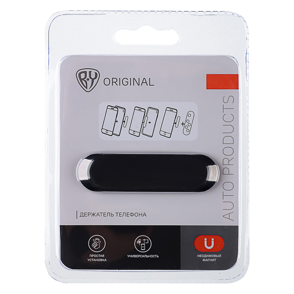 BY Держатель телефона магнитный на панель, металл, 7х2см, арт.№ 733-038