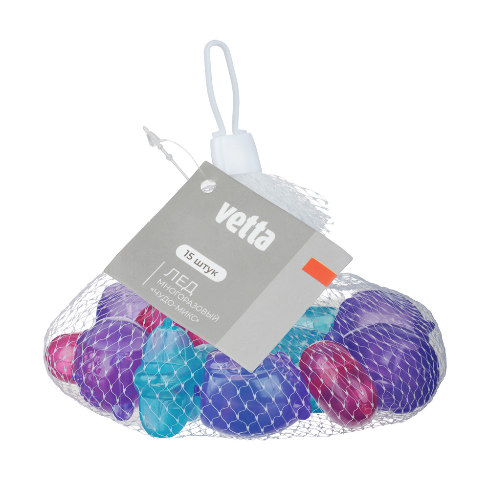 VETTA Лед многоразовый, 15шт., "Чудо-микс", в сетке, арт.№ 881-274