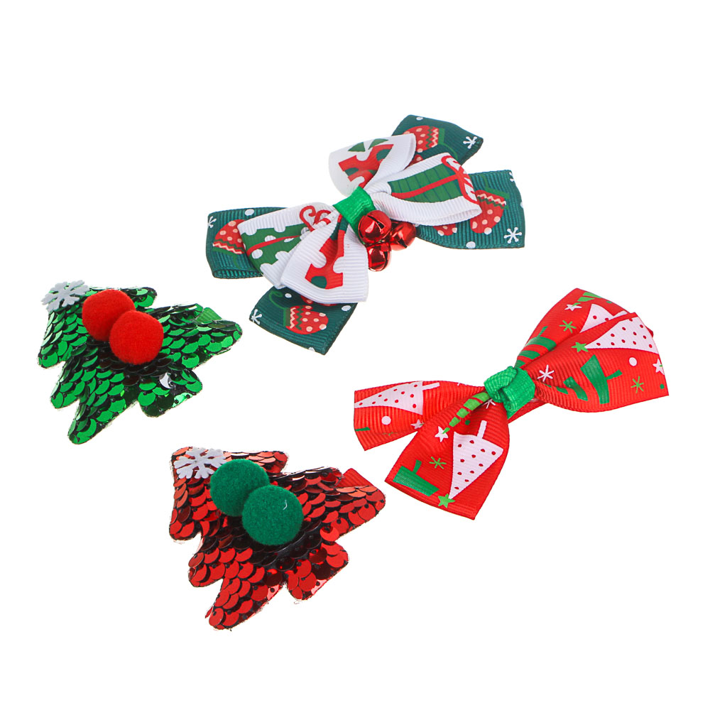 BERIOTTI Зажим для волос 4см, пластик, полиэстер, сплав, 2 цвета, арт.№ 321-325