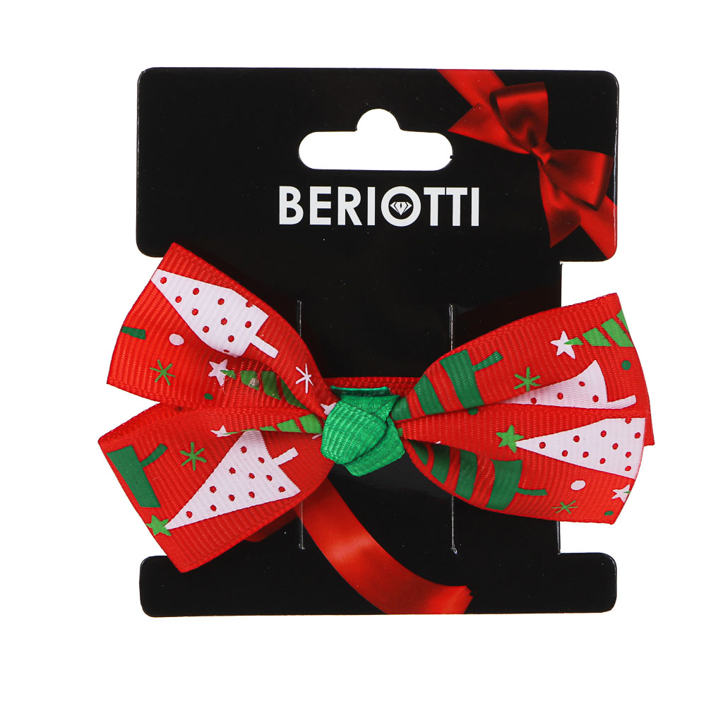 BERIOTTI Зажим для волос 4см, пластик, полиэстер, сплав, 2 цвета, арт.№ 321-325