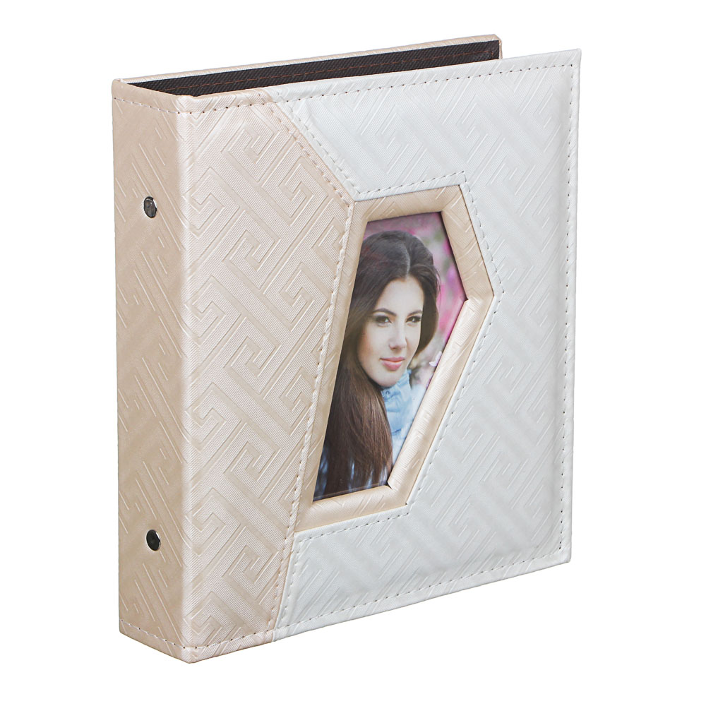 Фотоальбом на 200 фото, 21х23,5см, 10х15см, PU, PP, 2 цвета, арт.1, арт.№ 401-007