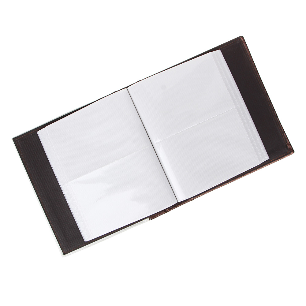 Фотоальбом на 200 фото, 21х23,5см, 10х15см, PU, PP, 2 цвета, арт.1, арт.№ 401-007