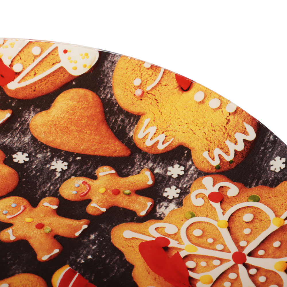 Имбирный пряник Набор для торта 2 предмета, блюдо 30см, лопатка 26х7см, стекло, арт.№ 820-802