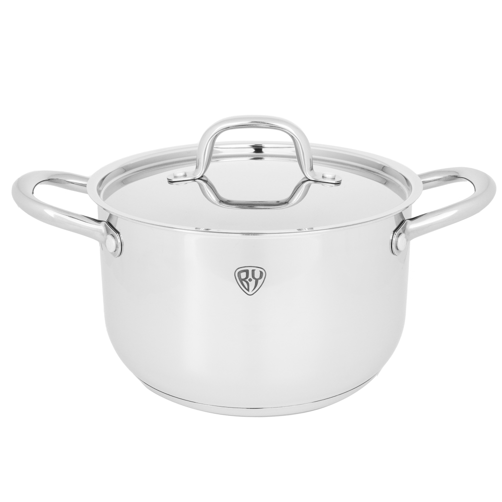 BY COLLECTION Промо Кастрюля 22х13,5см, 5,0л, с нерж. крышкой, индукция, нерж.сталь 18/10, арт.№ 822-247