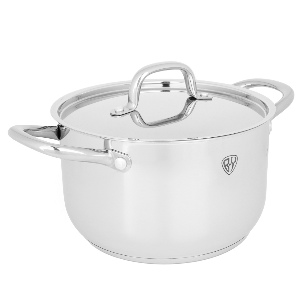 BY COLLECTION Промо Кастрюля 22х13,5см, 5,0л, с нерж. крышкой, индукция, нерж.сталь 18/10, арт.№ 822-247