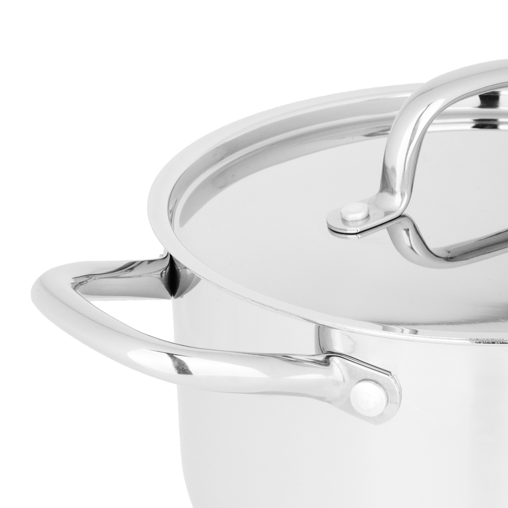 BY COLLECTION Промо Кастрюля 22х13,5см, 5,0л, с нерж. крышкой, индукция, нерж.сталь 18/10, арт.№ 822-247