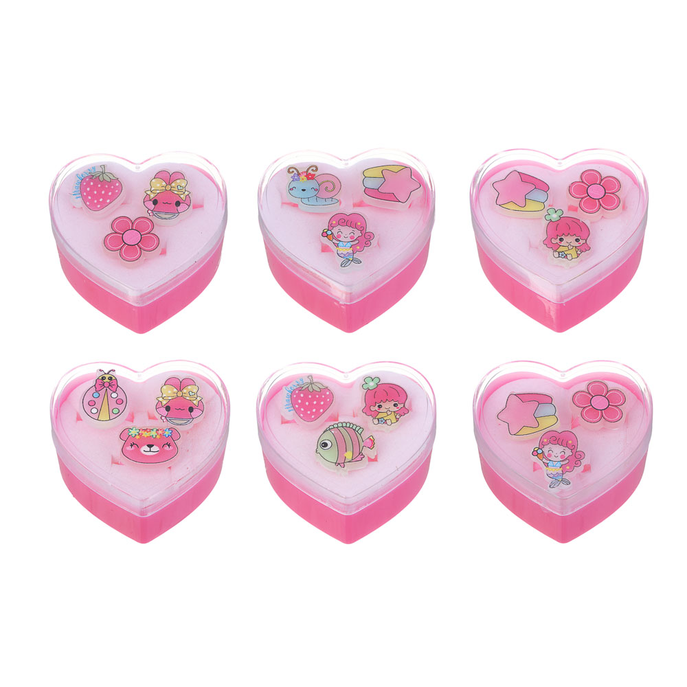 ЮНИLOOK Набор детских колец 3 шт, пластик, р-р универсальный, в ассортименте, арт.№ 316-368