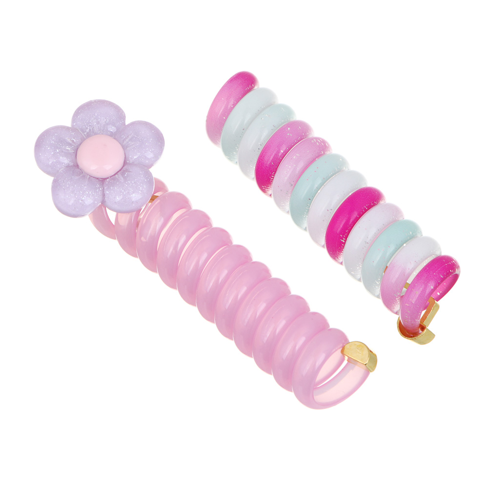 BY Русские супергерои Набор детских заколок-спиралек для волос 2 шт, ТПУ, 7см, 3 сочетания, арт.№ 321-380