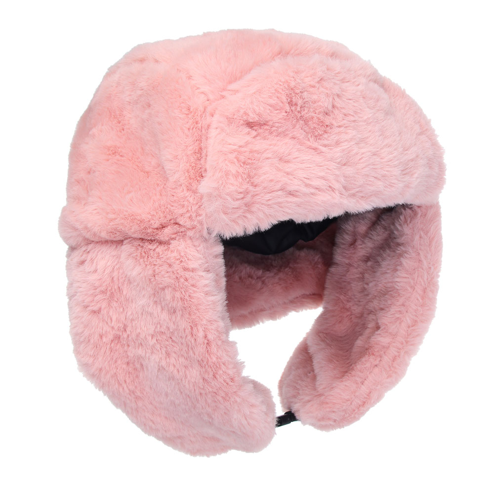 GALANTE Шапка-ушанка женская из экомеха, р.56, 100% полиэстер, цвета в ас-те, ОЗ25-18, арт.№ 314-989