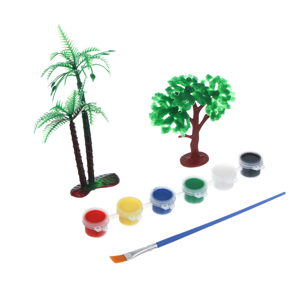 ИГРОЛЕНД Набор для творчества "Диномир", ABS, PVC, акрил, 22,8х17,5х17,5см, арт.№ 284-328