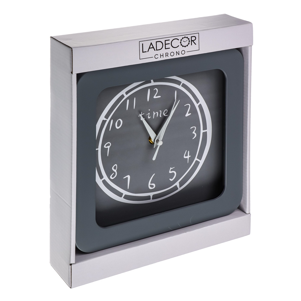 LADECOR CHRONO Часы настенные, пластик, стекло, 23см, 2 дизайна, ЧН-22, арт.№ 581-131
