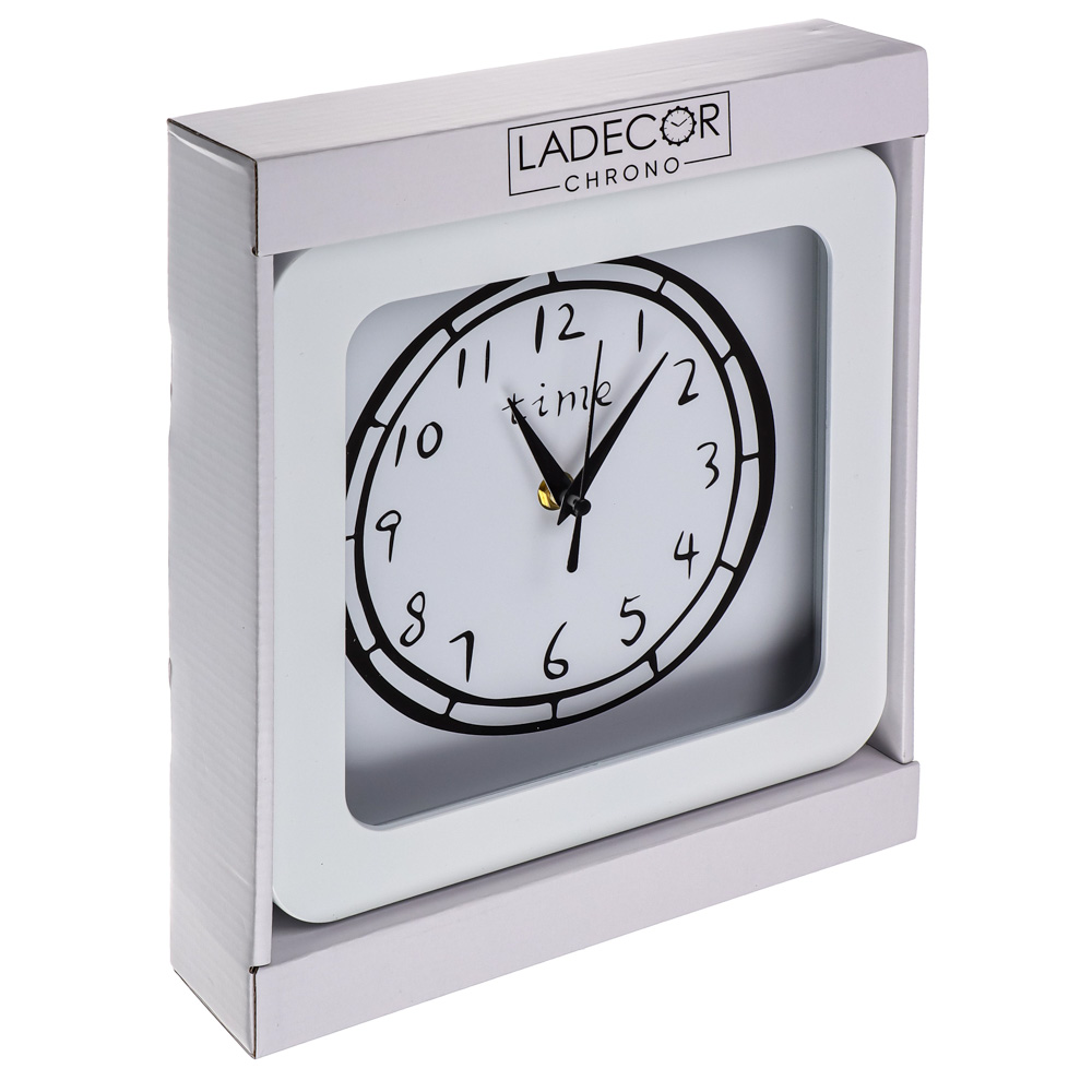 LADECOR CHRONO Часы настенные, пластик, стекло, 23см, 2 дизайна, ЧН-22, арт.№ 581-131