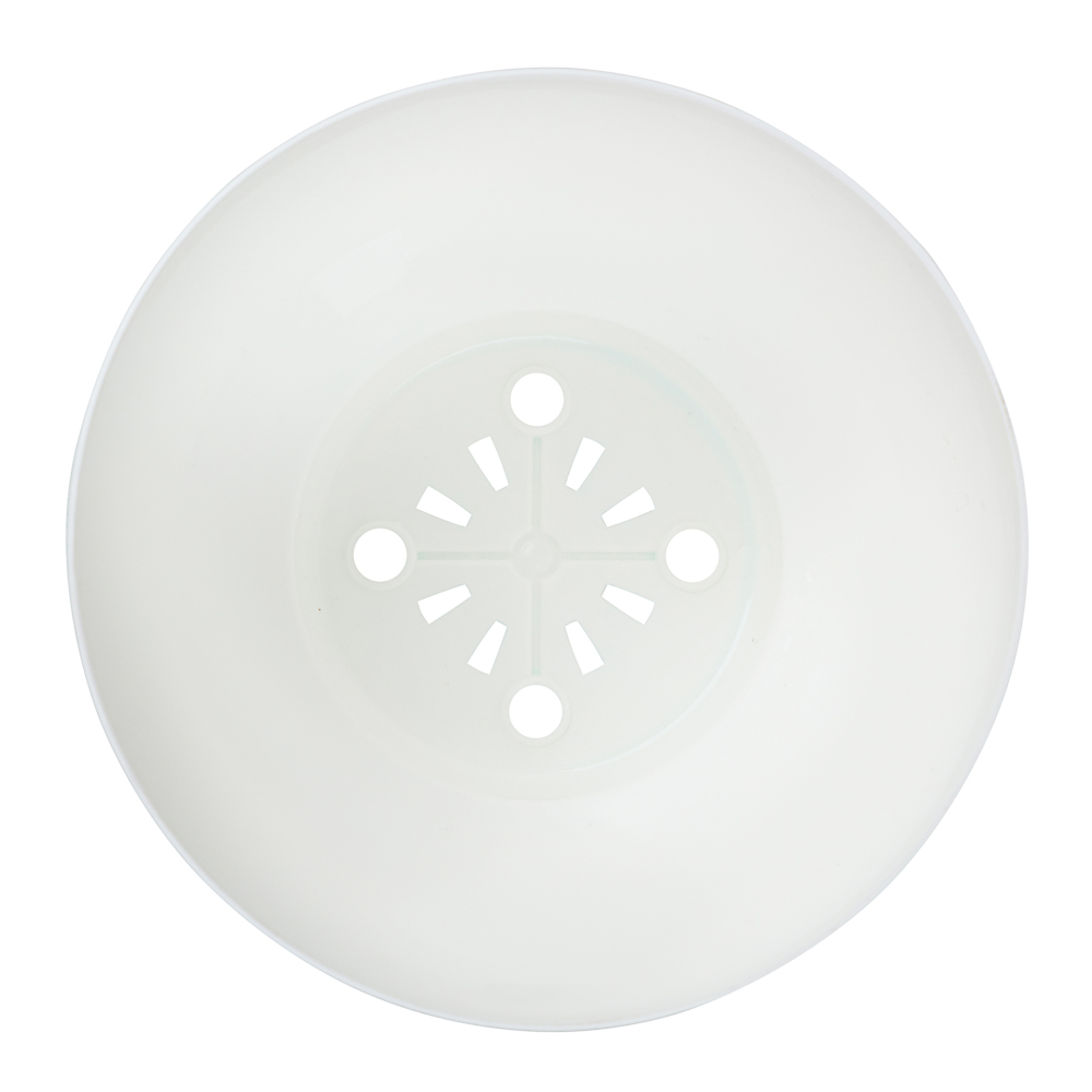 Кашпо Тренд 0,8л, d12см, h11см белый пластик, арт.№ 164-379