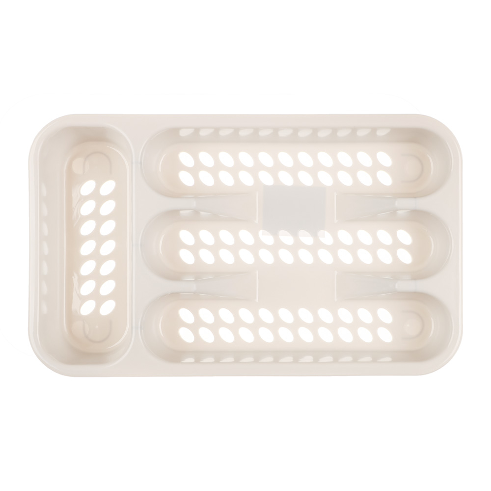 Лоток для столовых приборов тм VETTA Кантри, 4 секции, 33х19,5х4,5см, пластик, арт.№ 485-048