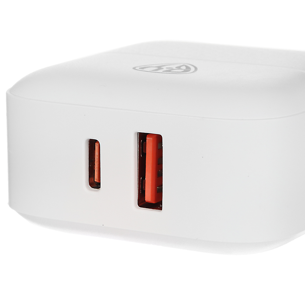 Сетевое зарядное устройство BY Модерн, Быстрая зарядка QC3.0+TYPE-C PD, 3А, 18Вт, белый, арт.№ 916-234