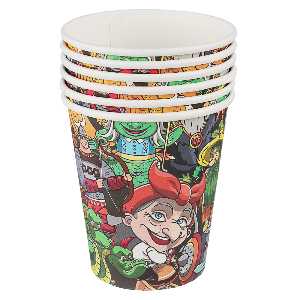 BY Сказки Набор бумажных стаканов 6шт, 250мл, арт.№ 530-229