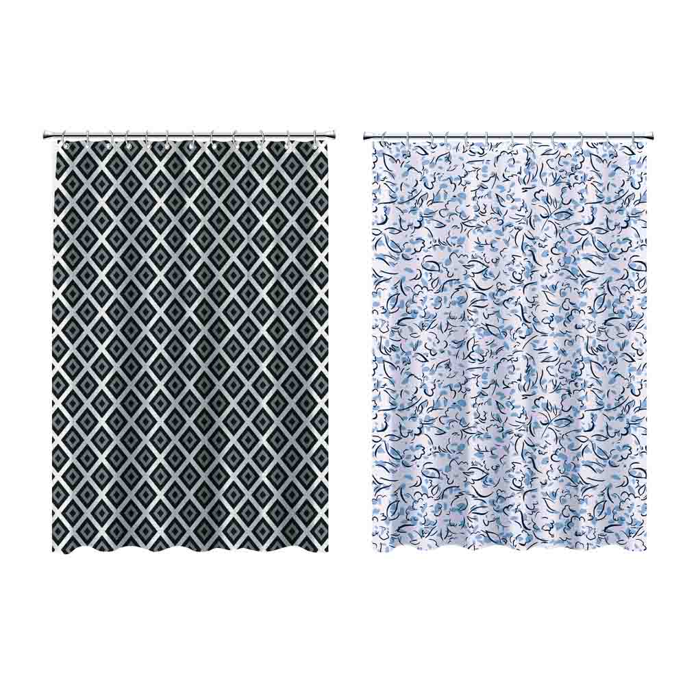 VETTA Шторка для ванной, ПЕВА, 75 г/м2, 180x200см, "Маренго", 2 диз., арт.№ 461-327