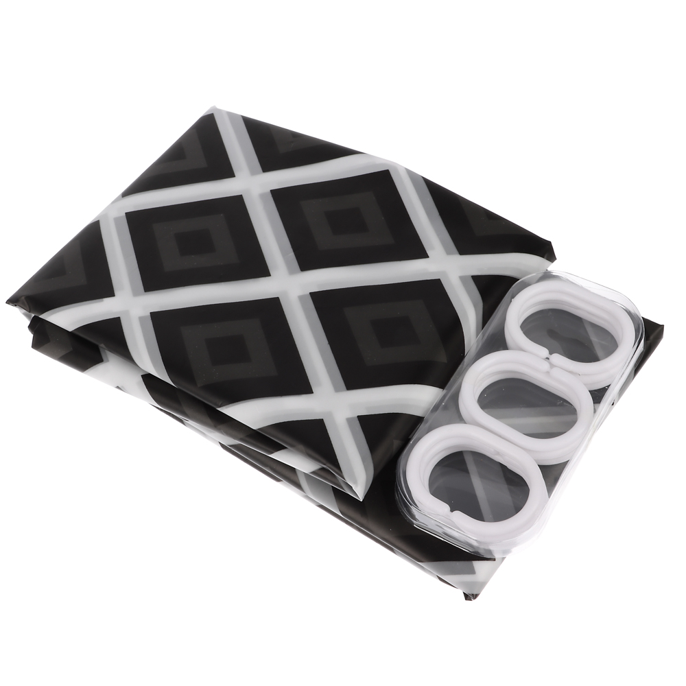 VETTA Шторка для ванной, ПЕВА, 75 г/м2, 180x200см, "Маренго", 2 диз., арт.№ 461-327