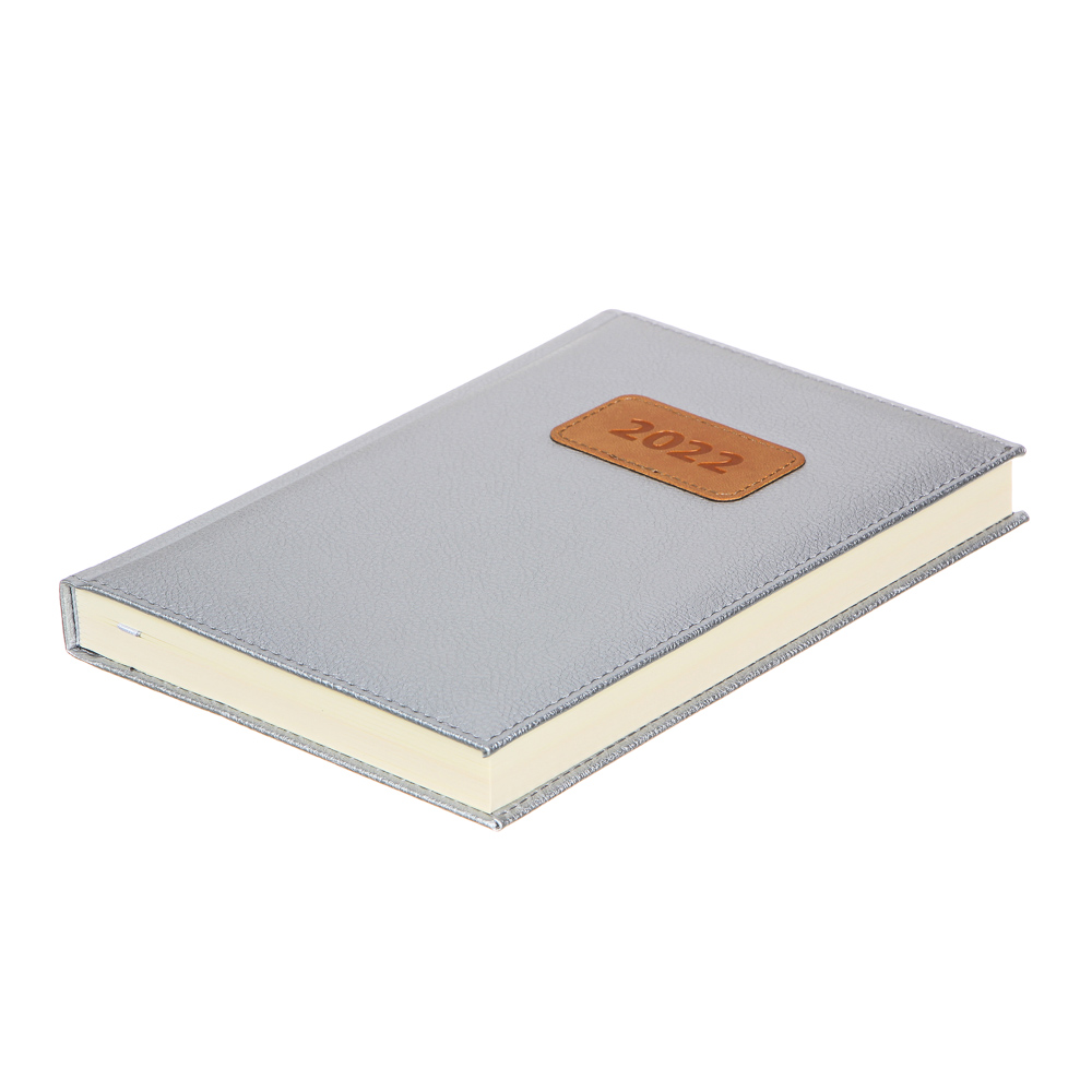 Ежедневник на 2022 "Софт" А5,352стр, твердая обл.с поролоном, аппликация, 3 цвета, ПУ, в плёнке, арт.№ 572-023