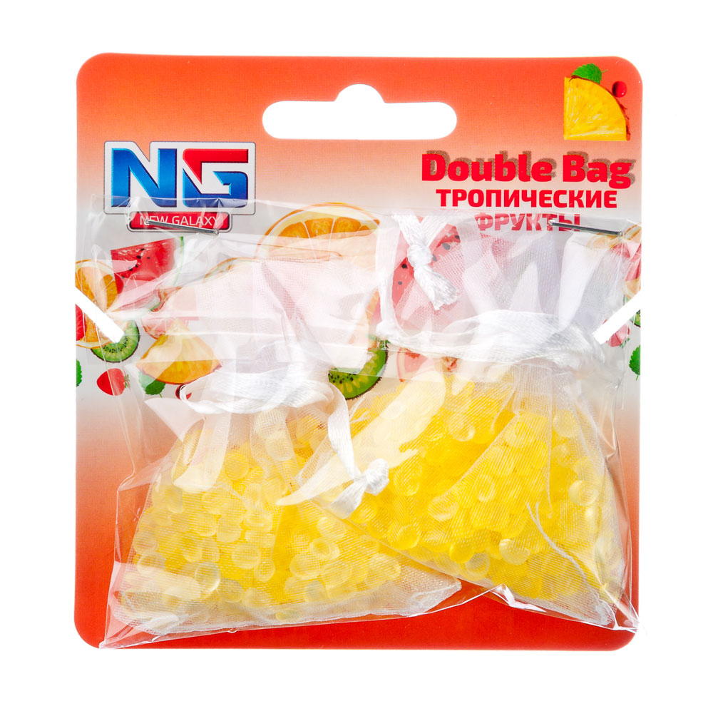 NEW GALAXY Ароматизатор воздуха пакетики Double Bag, тропические фрукты, арт.№ 794-465