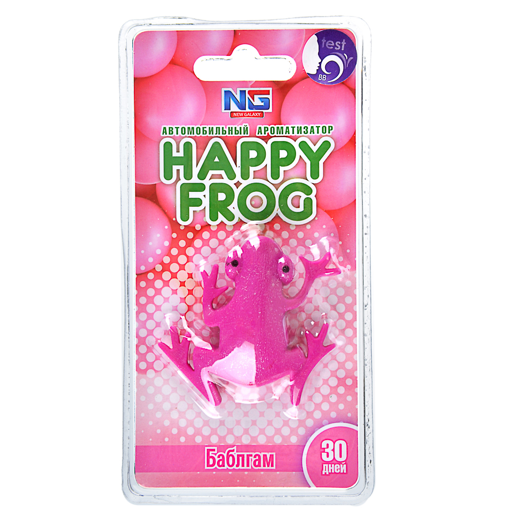 NEW GALAXY Ароматизатор гелевый Лягушка, бабл гам, свежесть океана, новая машина, летний бриз, арт.№ 794-575