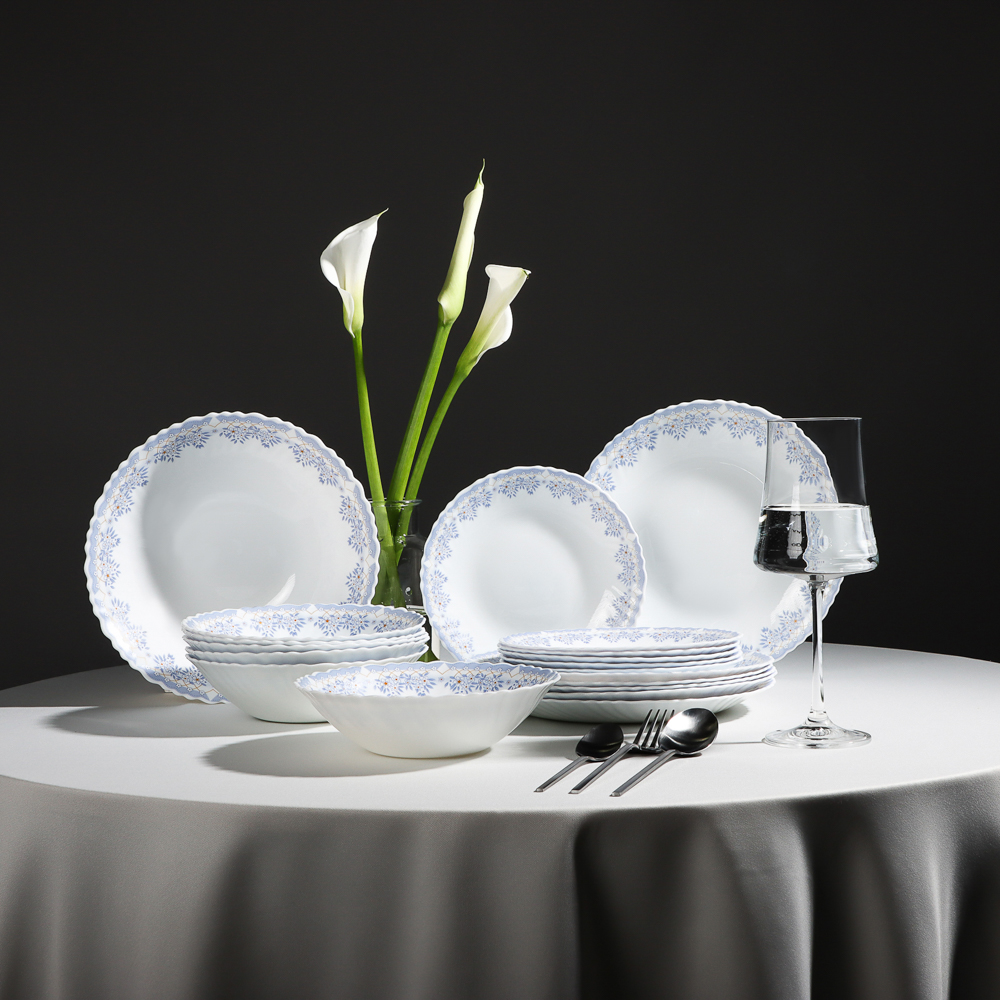 MILLIMI Аполлон2 Набор столовой посуды 19 пр., опаловое стекло, 218, арт.№ 818-011