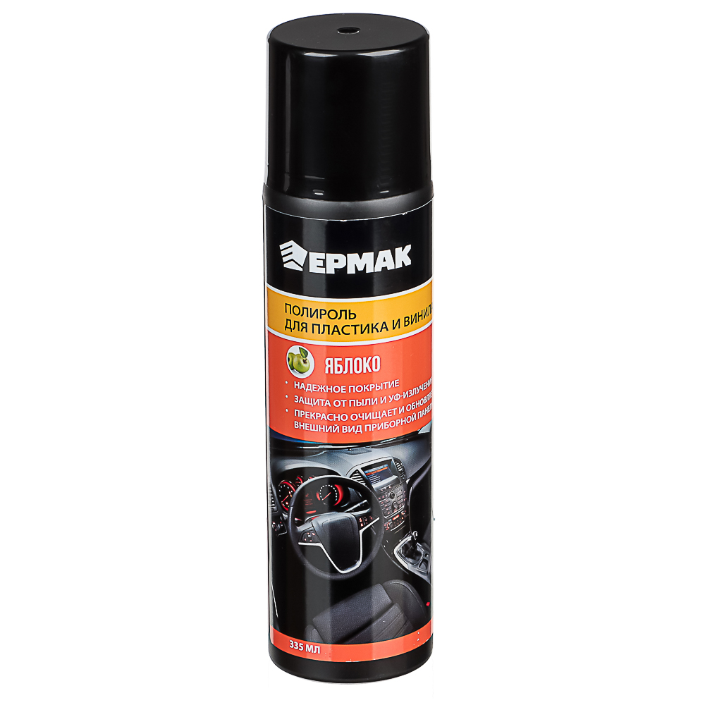 ЕРМАК / NG Полироль пластика, винила "яблоко"(аэрозоль) 335 мл., арт.№ 727-104