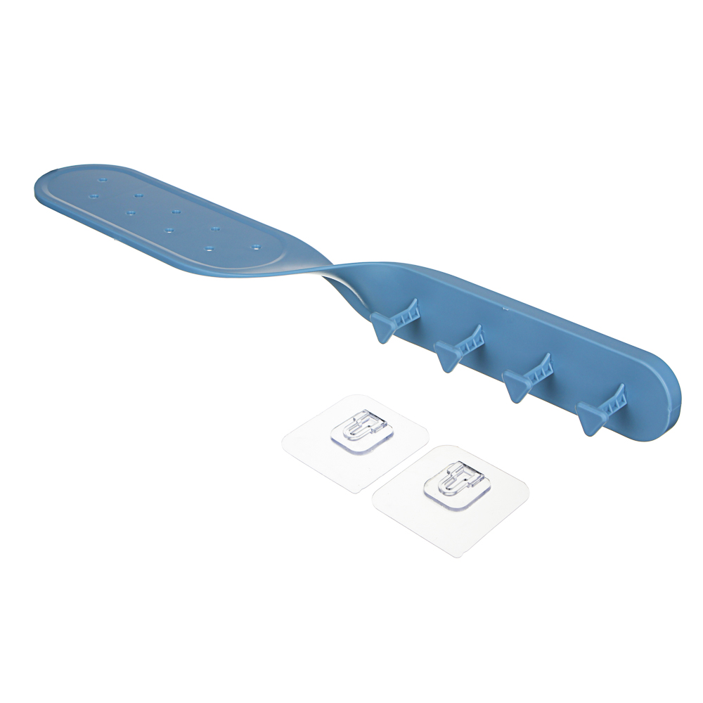 VETTA Полка универсальная с крючками, пластик, 4,5x7 x 42см, 4 цвета, арт.№ 639-001