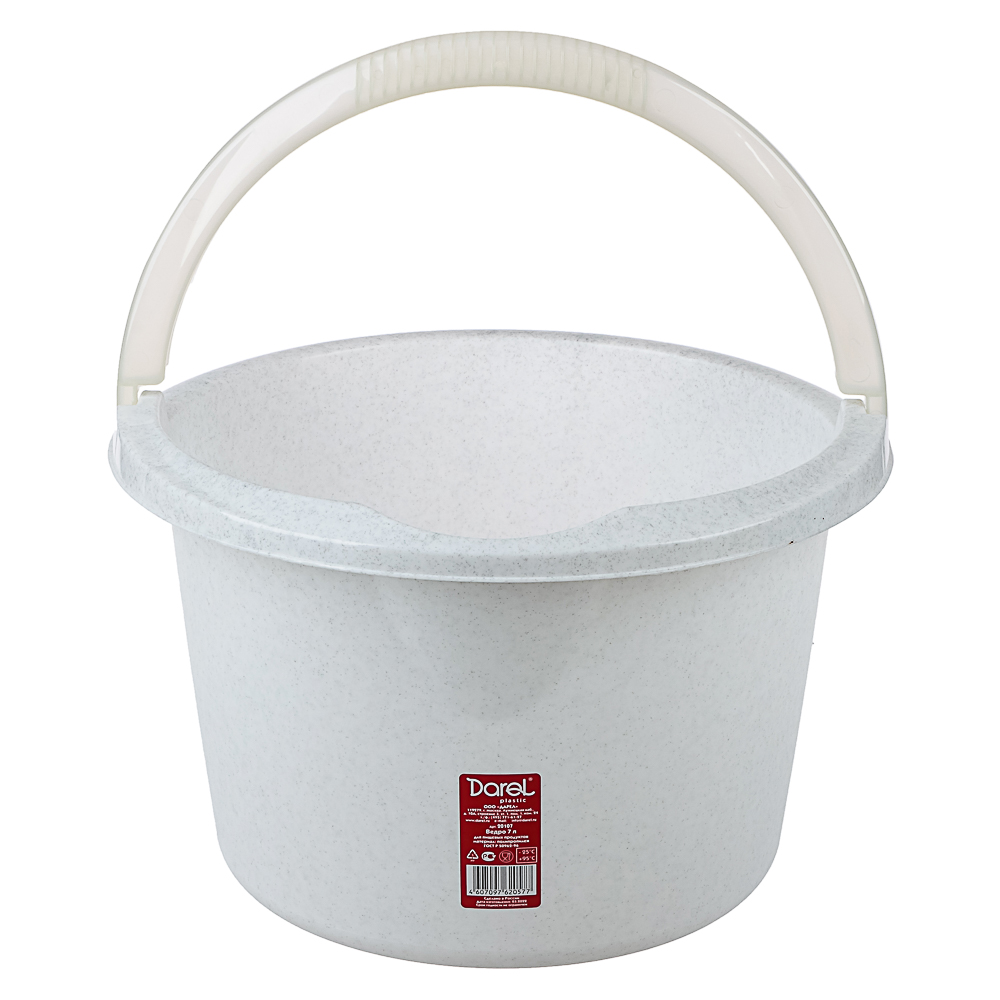Ведро 7л, пищевой пластик, арт.№ 407-096