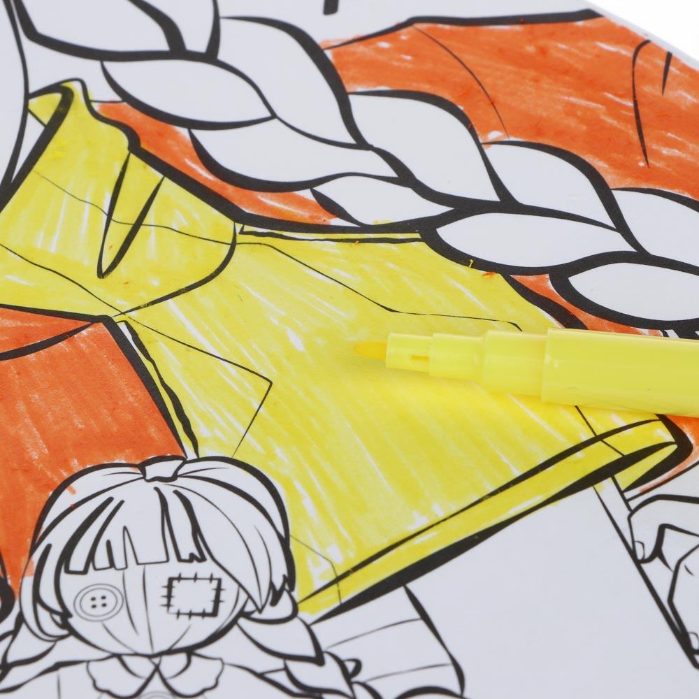 BY Набор пакетов для раскрашивания, 2 шт + фломастеры, 5шт, 27x21x11см, 2 вида набора, арт.№ 507-055