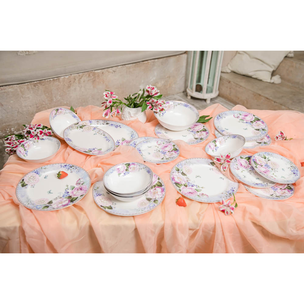 MILLIMI Фредерика Сервиз столовый 21пр, костяной фарфор, арт.№ 821-013