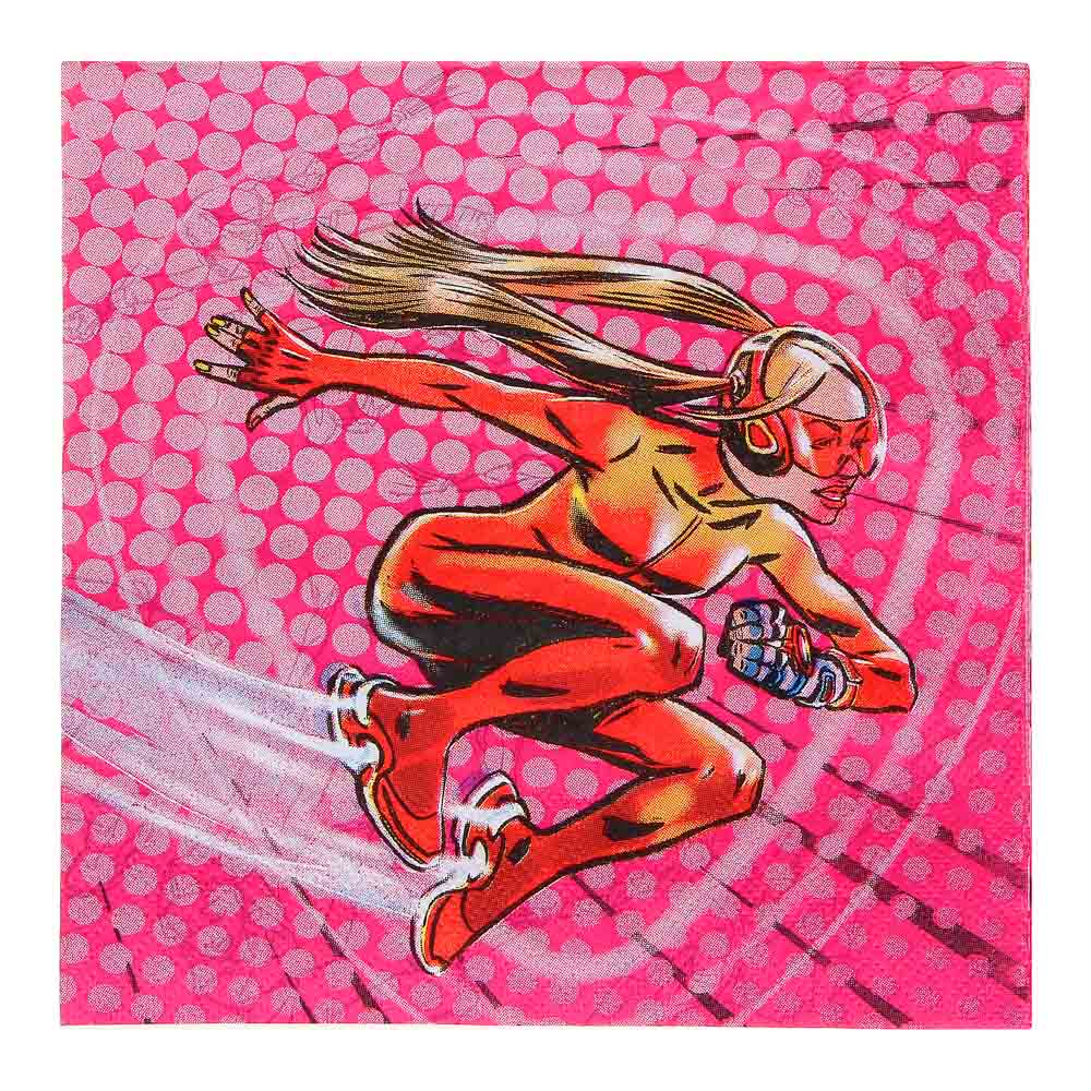 BY Супергерои вселенной Салфетки бумажные 12шт, праздничные, 33х33см, арт.№ 530-257