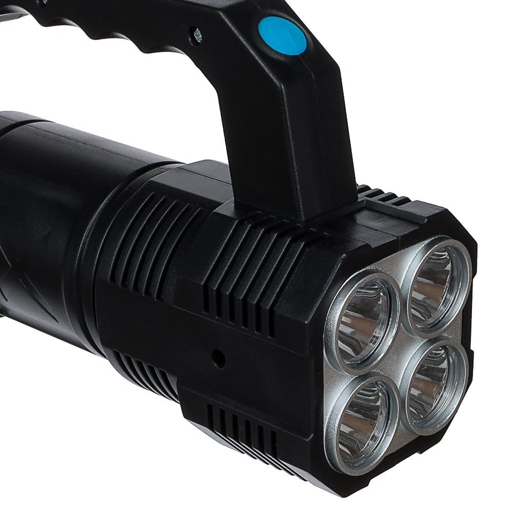 Фонарь прожектор тм ЕРМАК, 4 LED + COB, 4 режима, 2000мАч, USB кабель, пластик, 147х103х60 мм, арт.№ 223-074