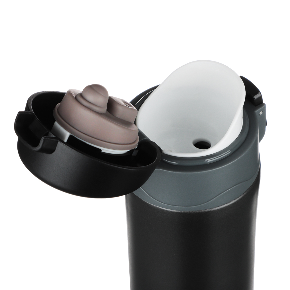 SATOSHI Термос-кружка с крышкой на защелке, 450мл, SL-047, нерж. сталь, арт.№ 841-783