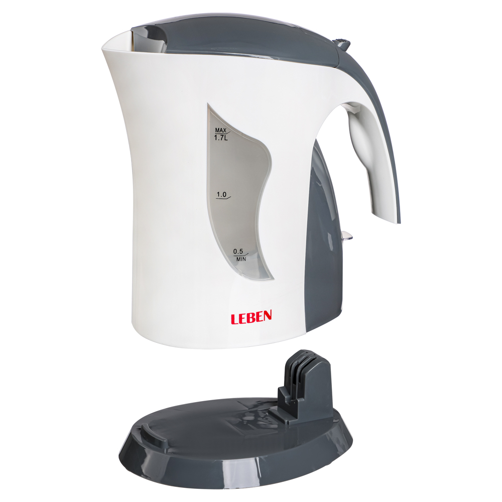 LEBEN Чайник электрический 1,7л, 1850Вт, спиральный нагр.элемент, арт.№ 291-869