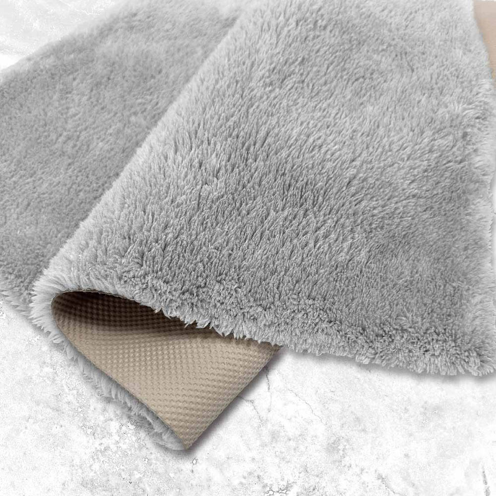 Коврик плюшевый 50х80 серый 02, арт.№ 462-845