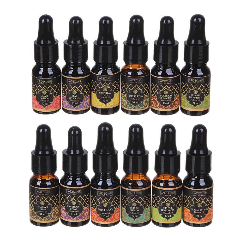 LADECOR Аромамасло Релакс 10мл, 12 ароматов, арт.№ 425-182