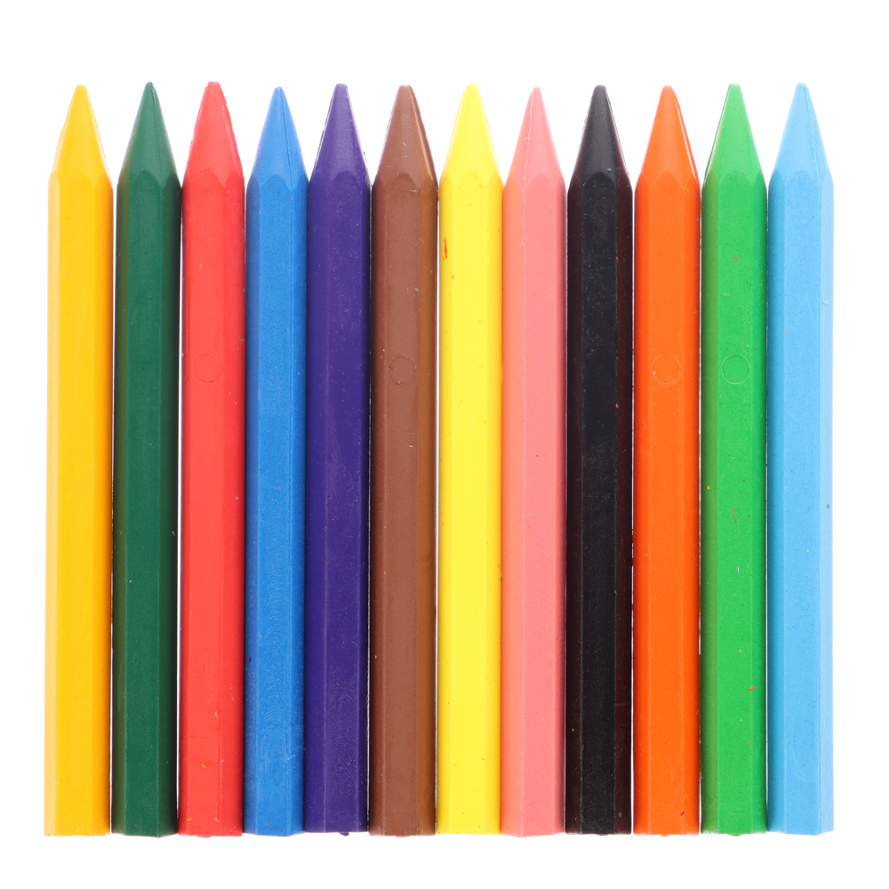 Восковые мелки "ZOO" (шестигранные) 12 цв., арт.№ 232-020