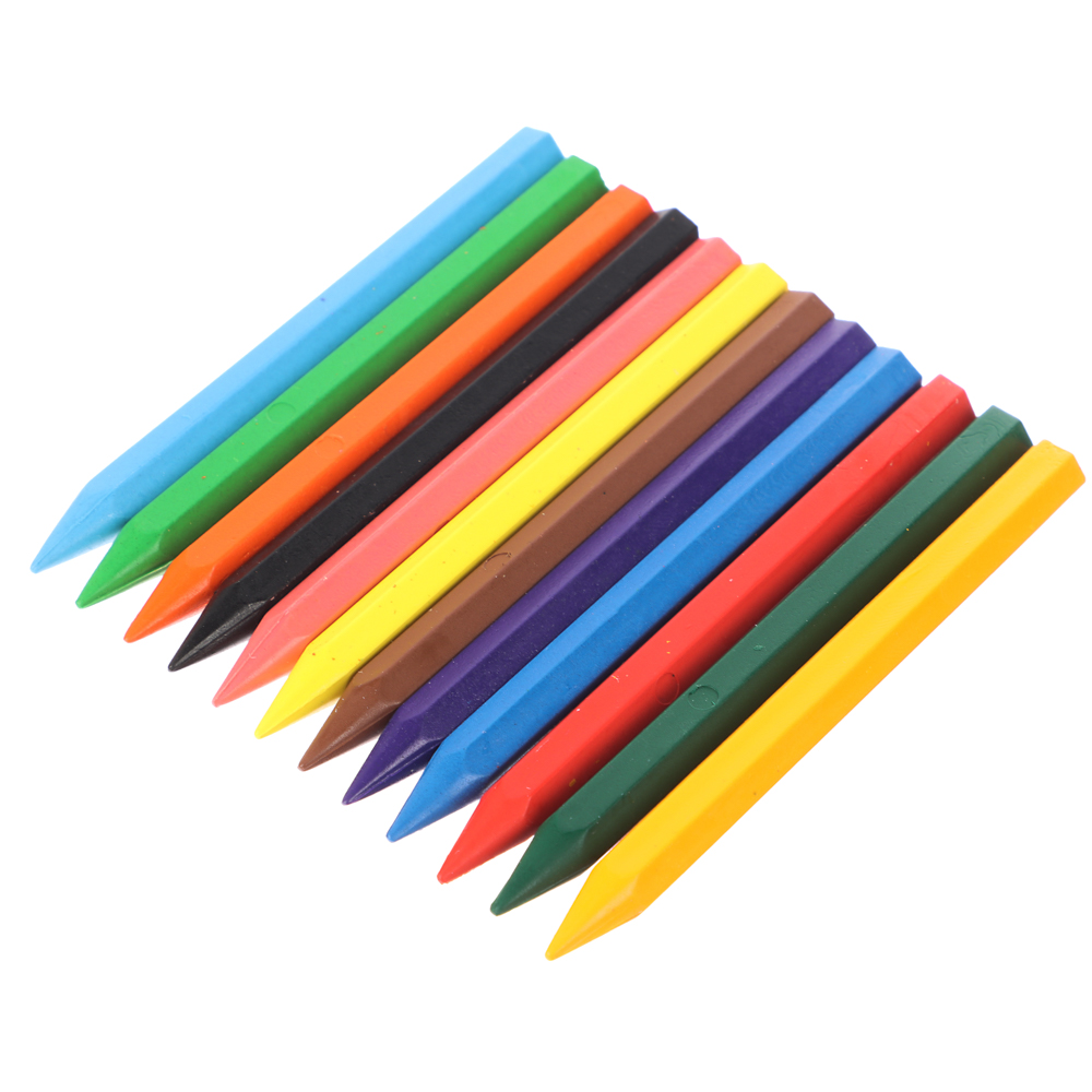 Восковые мелки "ZOO" (шестигранные) 12 цв., арт.№ 232-020