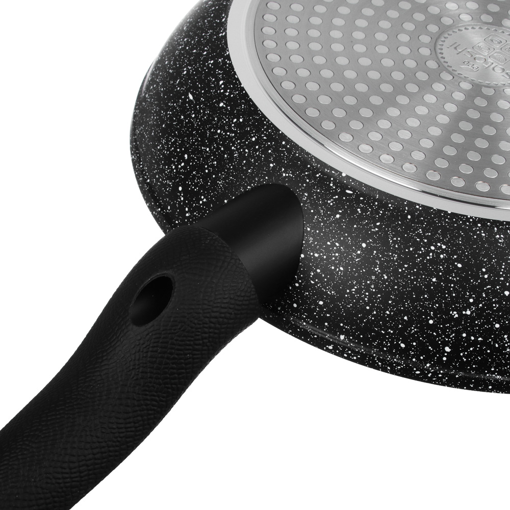 SATOSHI Мелен Набор сковород литых 3пр, d=20,24,28см, антипригарное покрытие мрамор, индукция, арт.№ 846-504